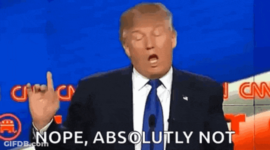 Donald Trump Nope GIF