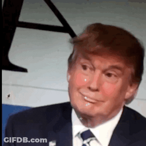 Donald Trump Rainbow Tongue GIF