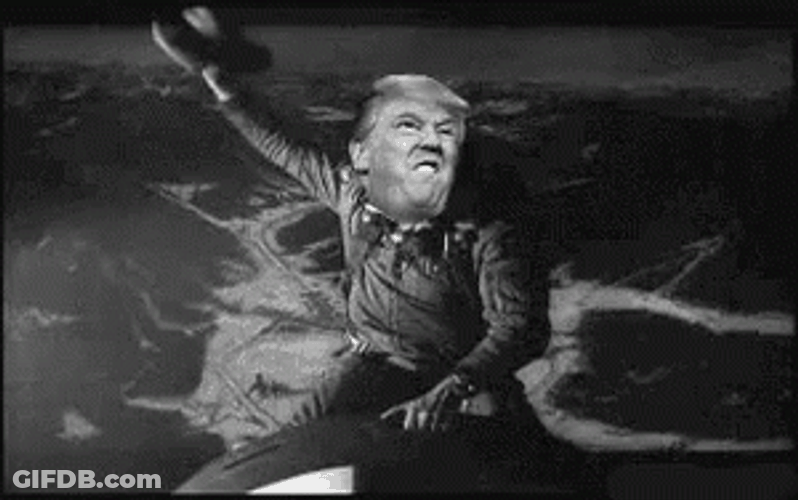 Donald Trump Riding Atomic Bomb Meme GIF