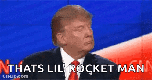 Donald Trump Saying That's Lil Rocket Man GIF