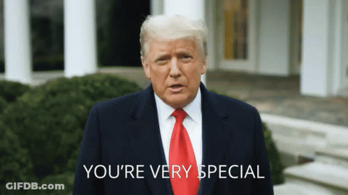 Donald Trump Saying You're Very Special GIF