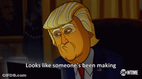 Donald Trump Says Looks Like Someone's Been Making GIF
