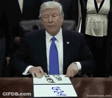 Donald Trump Sitting At Table Saying I Can Do Better GIF
