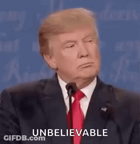 Donald Trump Smiling During Debate Speech GIF