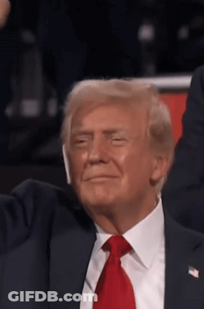 Donald Trump Smiling With Eyes Closed GIF