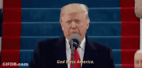 Donald Trump Speaking At Microphone GIF