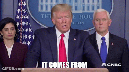 Donald Trump Speaking At Podium GIF