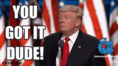 Donald Trump Speaking With You Got It Dude GIF