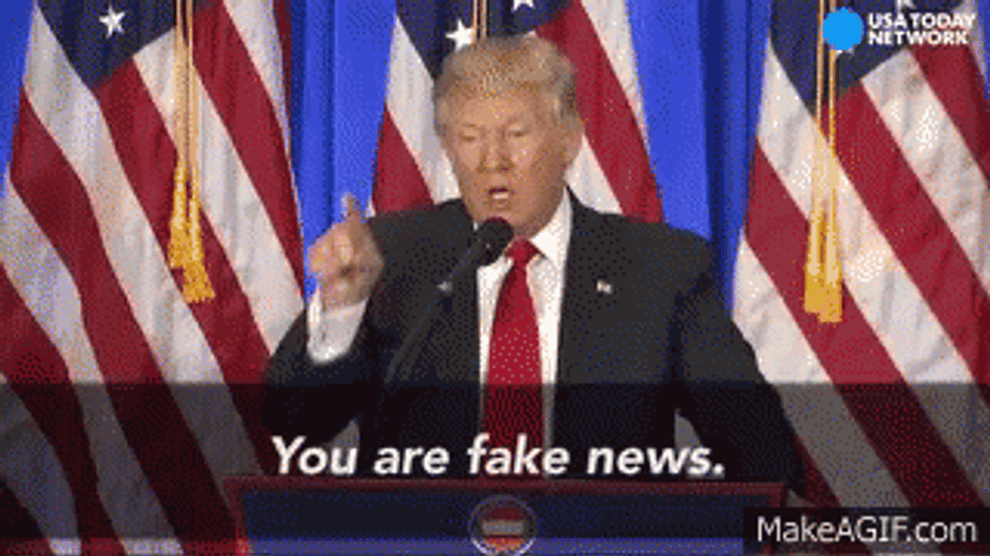 Donald Trump Speech Fake News GIF