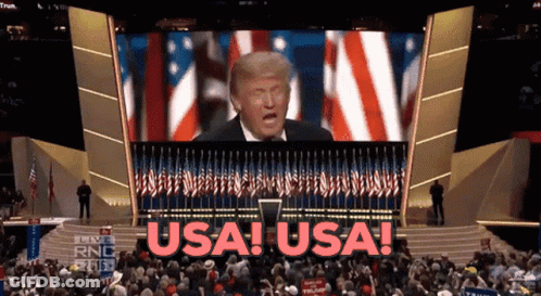 Donald Trump Speech USA USA GIF