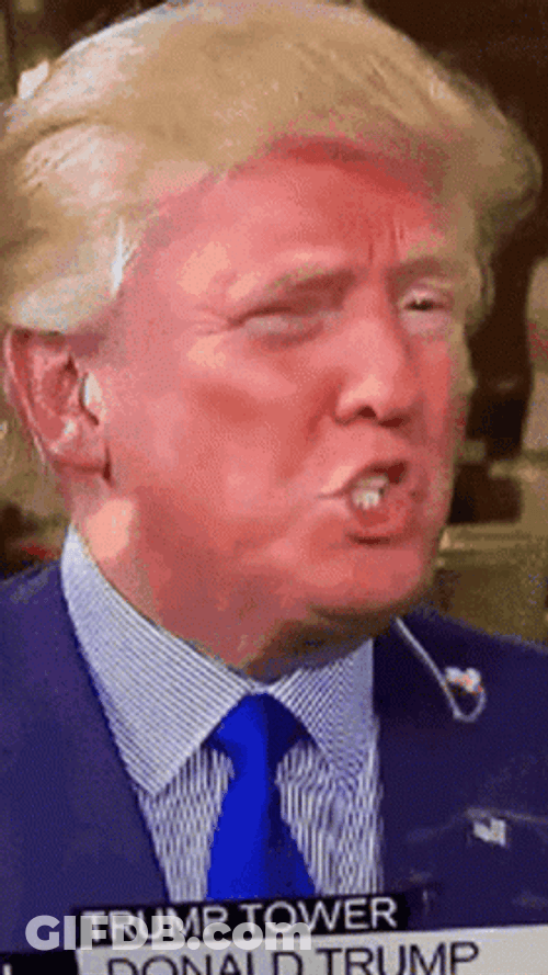 Donald Trump Tan Blush Face GIF