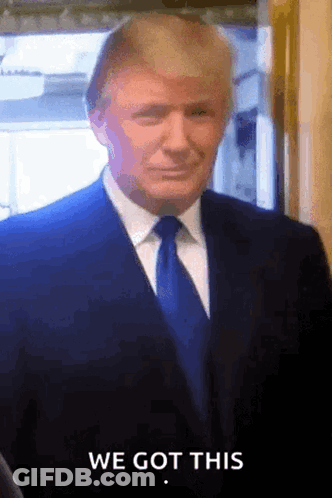 Donald Trump Wearing Suit And Tie We Got This GIF