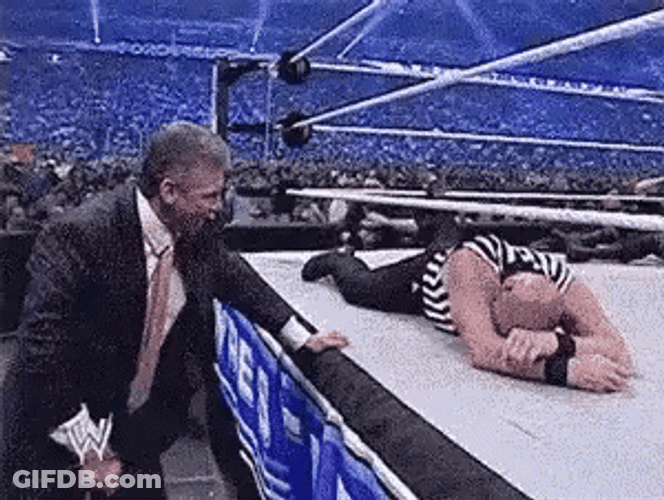 Donald Trump Wwe Punching Vince McMahon GIF