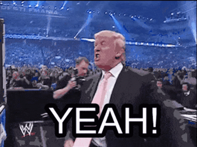 Donald Trump Wwe Yeah Meme GIF