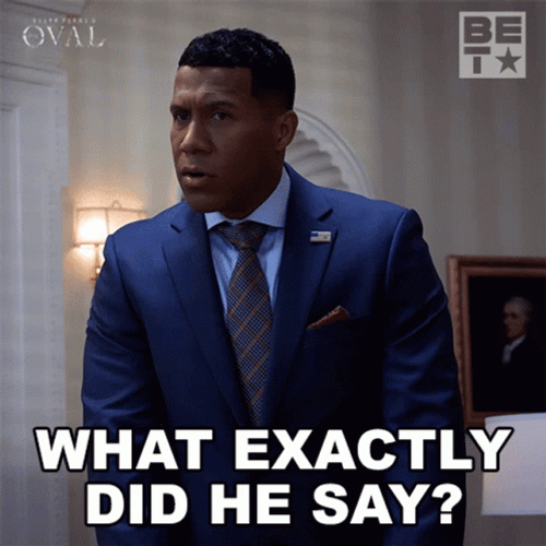 Donald Winthro What Did He Say Meme GIF