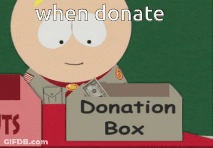 Donation Box Cartoon GIF