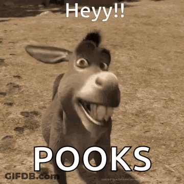 Donkey From Shrek Smiling On Dirt Road GIF