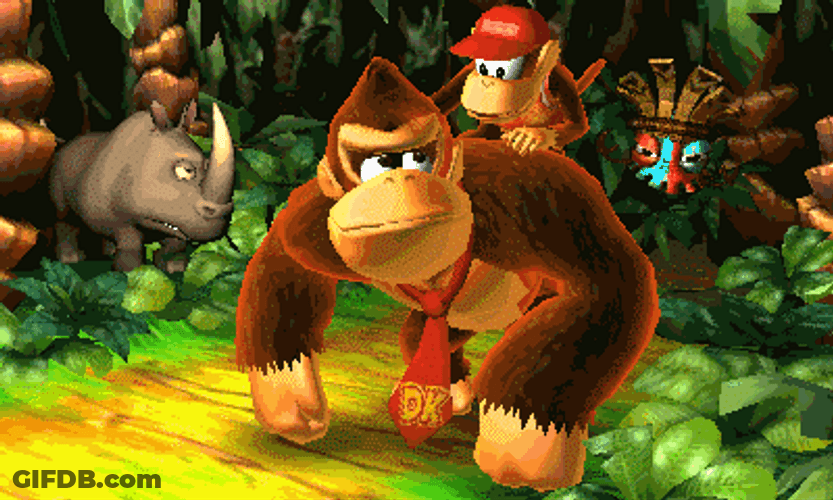 Donkey Kong Country Returns Nintendo GIF
