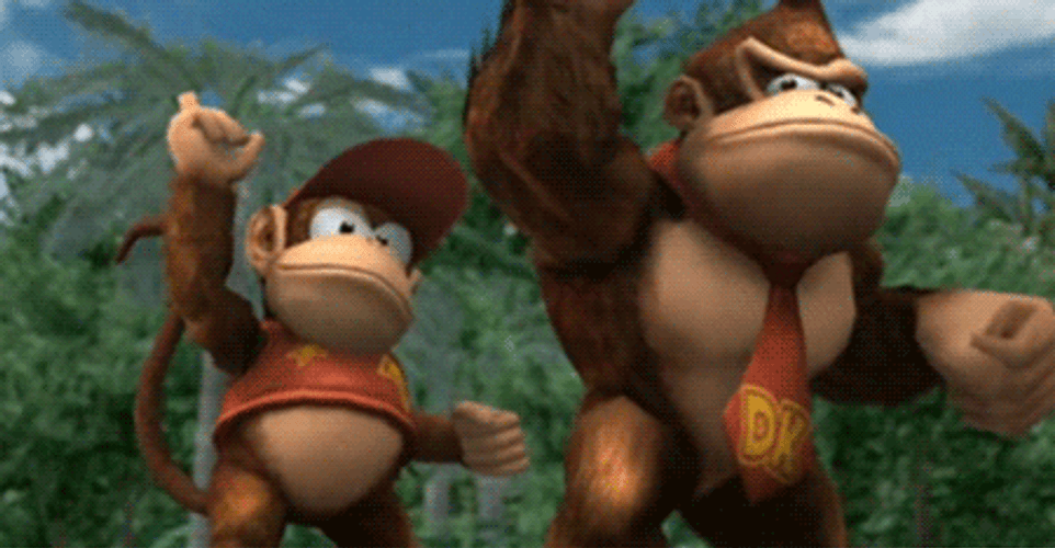 Donkey Kong Diddy Smash Bros GIF