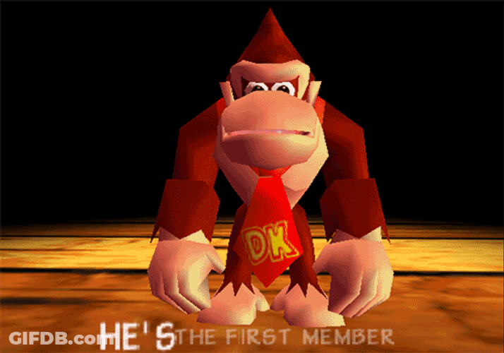 Donkey Kong First Member DK Crew GIF