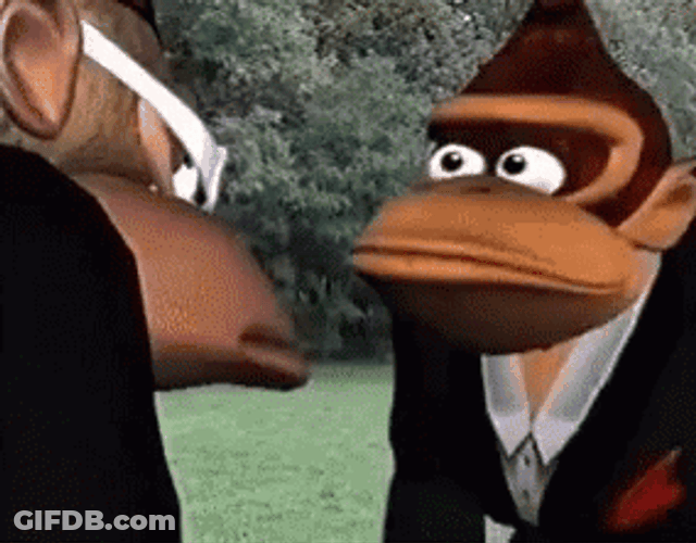 Donkey Kong Funny Punch Meme GIF
