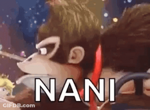 Donkey Kong Is A Cartoon Character From A Video Game Called Smash Bros Ultimate . GIF