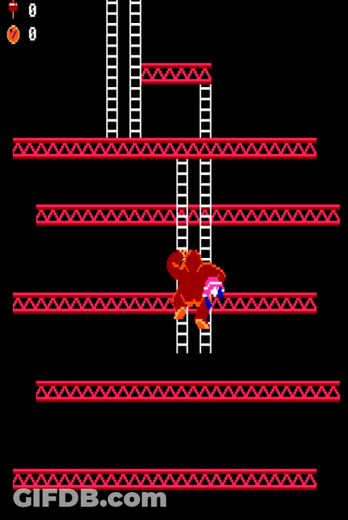 Donkey Kong Princess Kidnap Arcade GIF