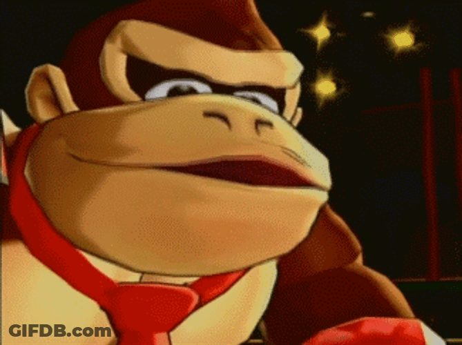 Donkey Kong Smirk Punch Out GIF
