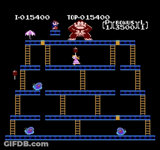 Donkey Kong Vs Mario Arcade Game GIF