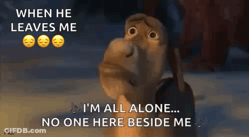 Donkey Sad GIF