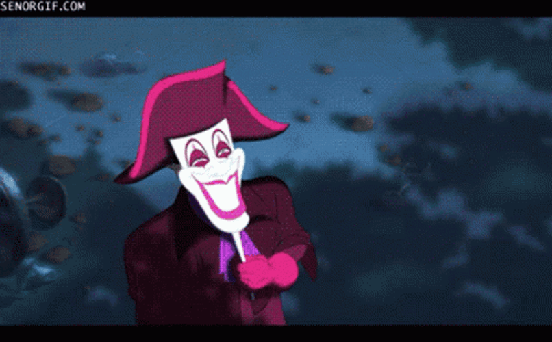 Donnie Thornberry Behind Joker Face GIF