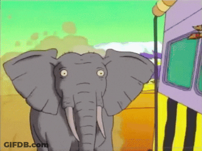 Donnie Thornberry With Eliza Chasing Elephant GIF
