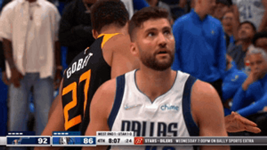 Donovan Mitchell Jazz Explaining GIF