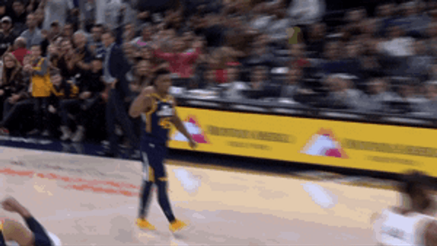 Donovan Mitchell NBA Flexing GIF