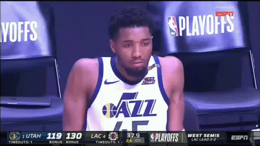 Donovan Mitchell Utah Jazz SMH GIF