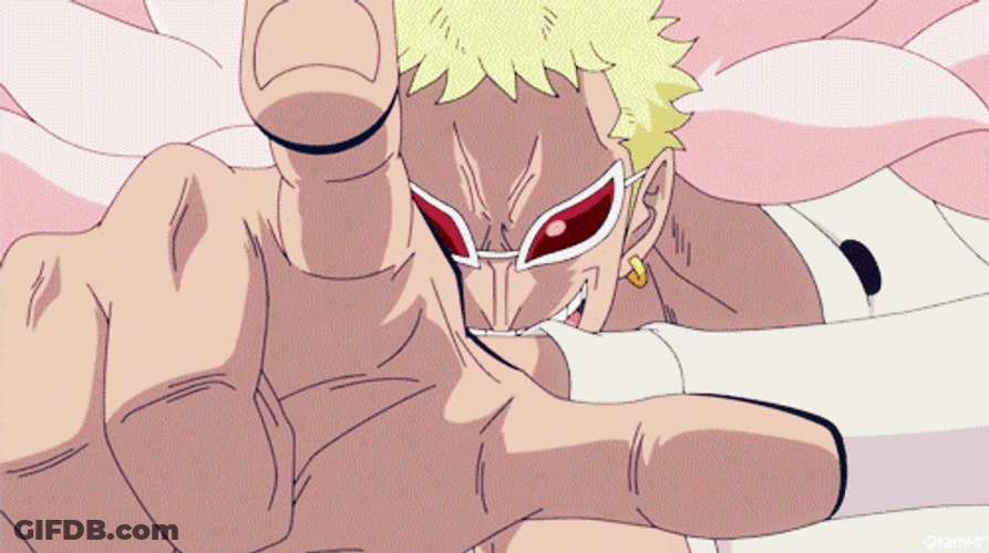 Donquixote Doflamingo Attacking Trafalgar Law GIF