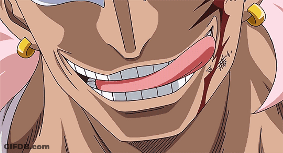 Donquixote Doflamingo Licking His Teeth In One Piece GIF