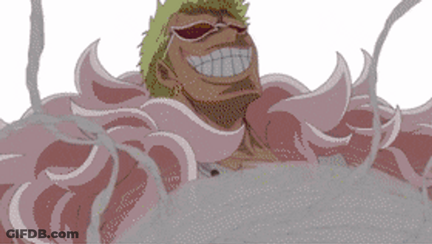 Donquixote Doflamingo Transforming His Body In One Piece GIF
