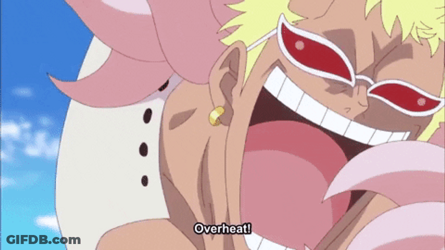 Donquixote Doflamingo Using His Overheat Technique GIF