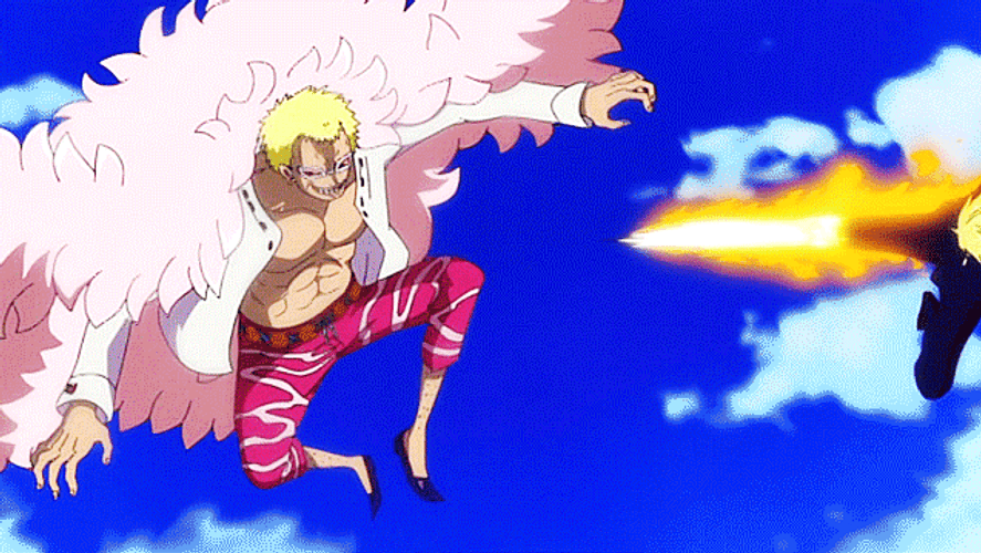 Donquixote Doflamingo Vs Sanji In One Piece GIF