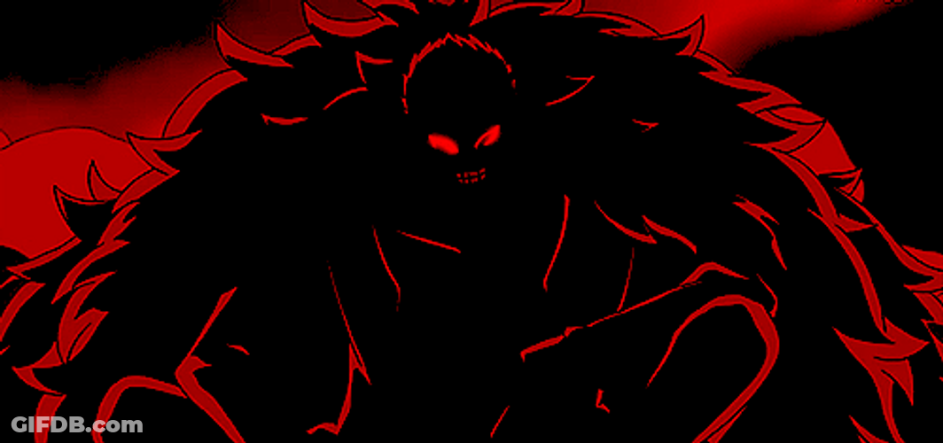 Donquixote Doflamingo With Red Silhouette In One Piece GIF