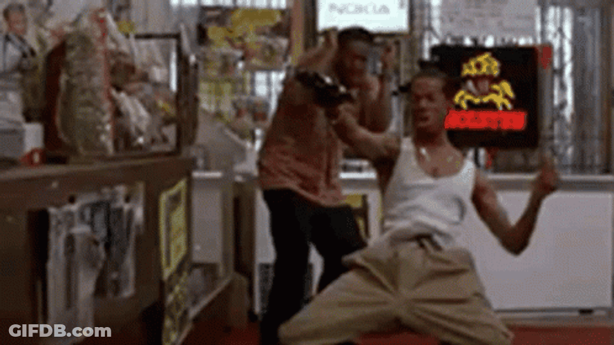 Dont Be A Menace Marlon Wayans Shooting Gun GIF
