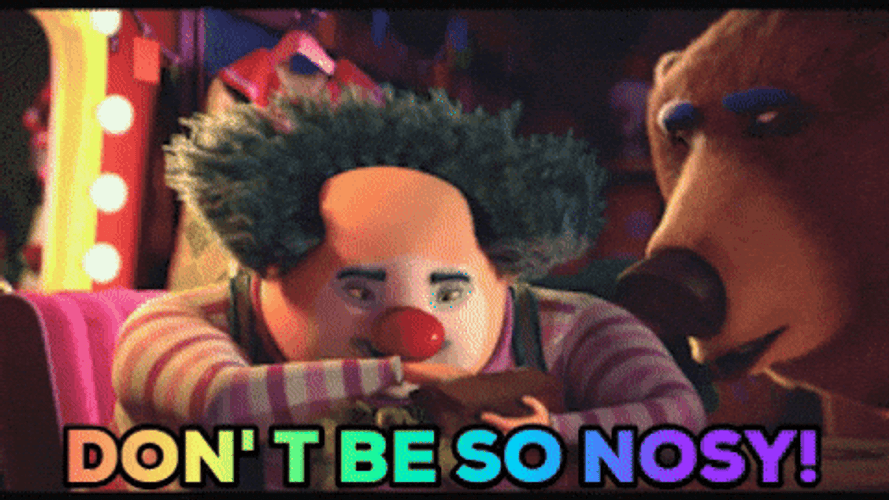 Dont Be So Nosy The Animal Crackers Chesterfield GIF