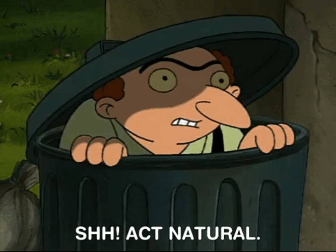 Dont Be Suspicious Ernie Potts Peeking GIF