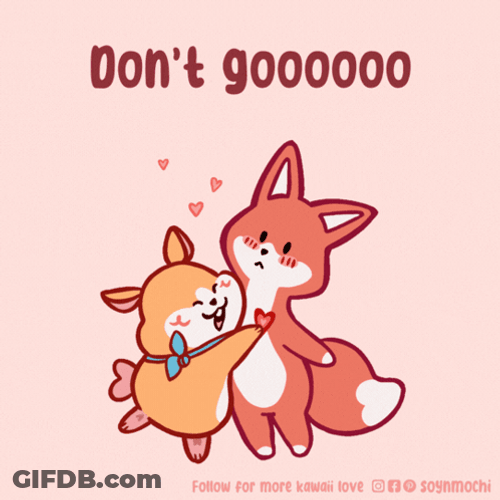 Dont Go Cute Bunny Crying GIF