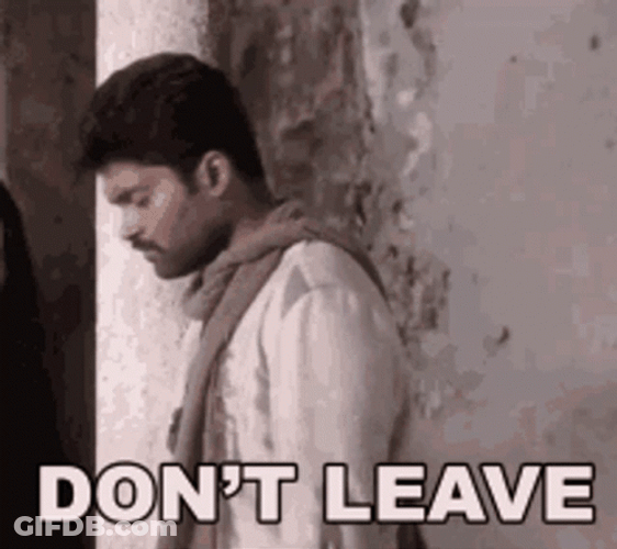 Dont Go Melo Dramatic Indian Actor GIF