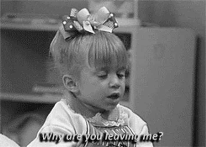 Dont Leave Me Little Michelle Tanner GIF