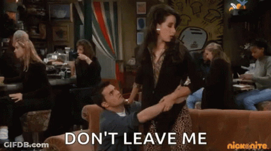 Dont Leave Me Matthew Perry Friends GIF