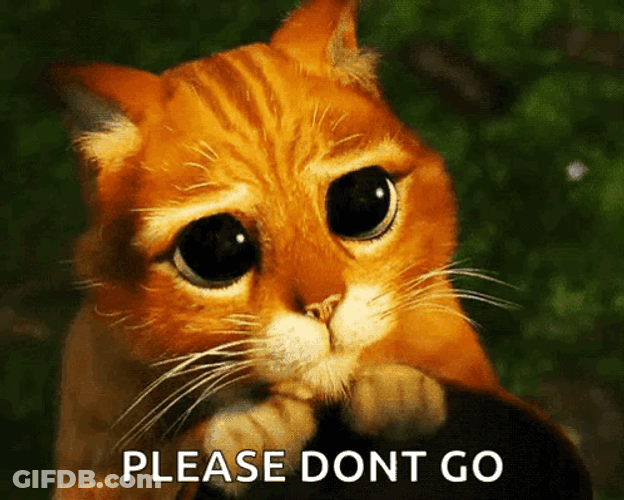 Dont Leave Me Puss In Boots GIF