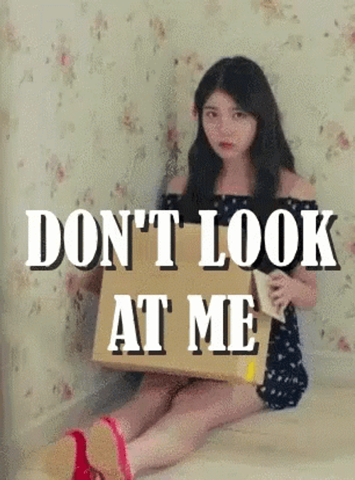 Dont Look At Me Hiding In Carton Box GIF